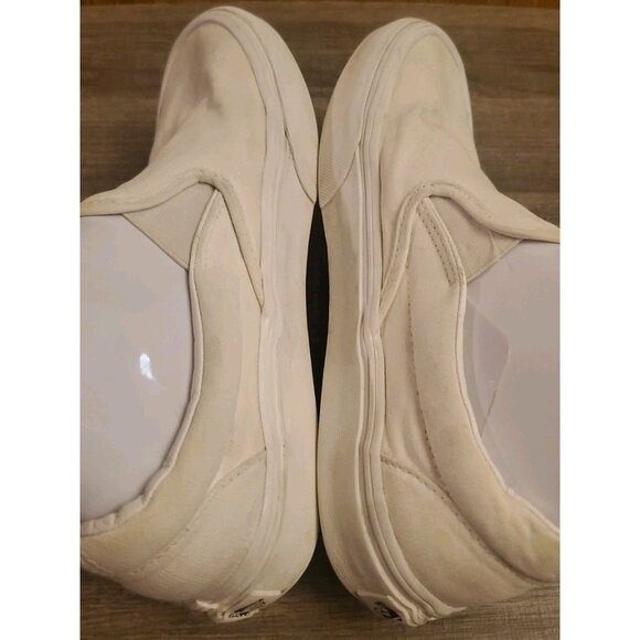 Vans Classic Slip On Shoes Men’s 6 Women’s 7.5 White - Picture 5 of 12
